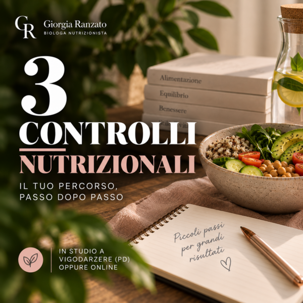 3 controlli nutrizionali a Vigodarzere e online – Giorgia Ranzato