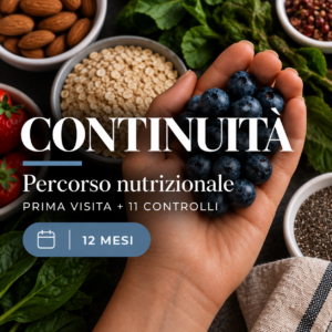 Percorso nutrizionale CONTINUITÀ di Giorgia Ranzato, prima visita e 11 controlli