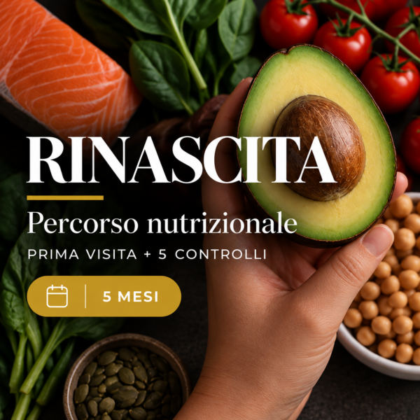 Percorso nutrizionale RINASCITA di Giorgia Ranzato, prima visita e 5 controlli