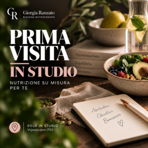 Prima visita nutrizionale online con Giorgia Ranzato